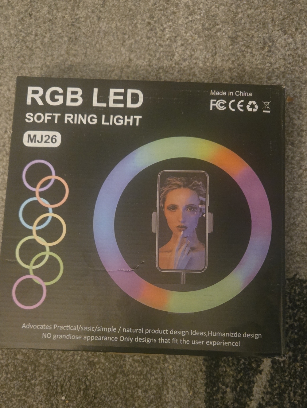 RGB LED Soft Ring Light – Multicolor Phone Ring Light